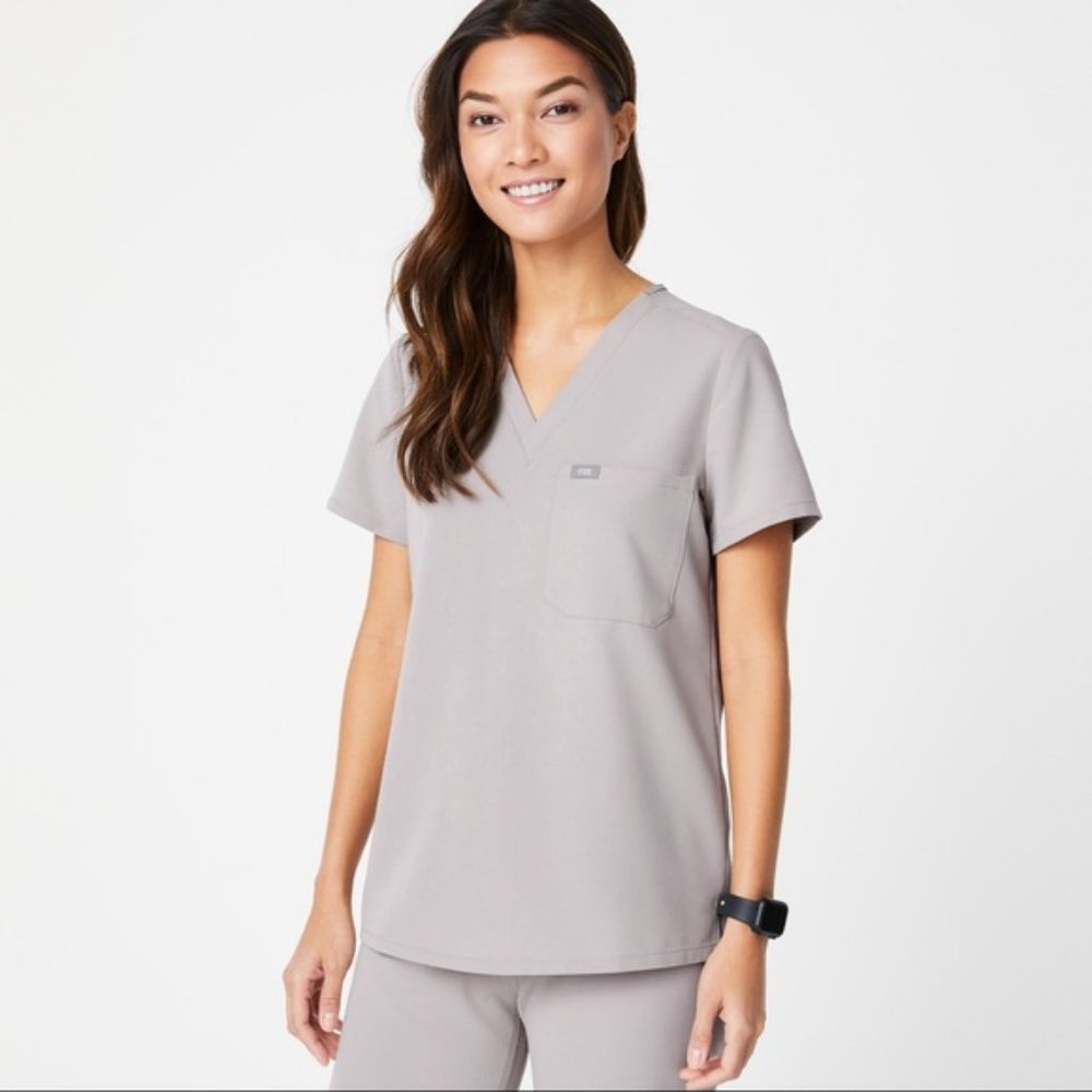women's Slate Catarina - One-Pocket Scrub Top - XL